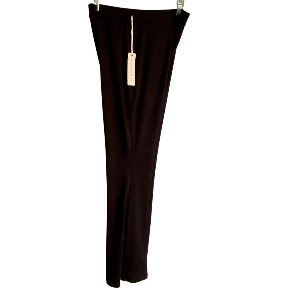 Iris Basic Black Stretchy Pants Small NEW